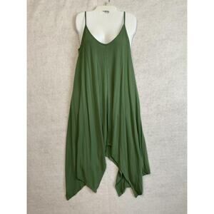 Alya Dress Womens Small Green Sleeveless Handkerchief-style Flowy Relaxed Casual